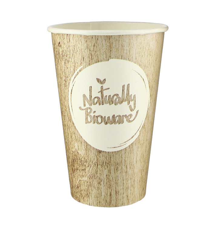 Bicchiere di Carta Eco PLA BioWare 12Oz/384ml Ø8,0cm (1100 Pezzi) Bicchiere di Carta Eco PLA BioWare 12Oz/384ml Ø8,0cm (1100 Pezzi)