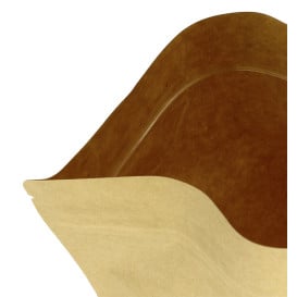 Sacchetto StandUp di Carta con chiusura e finestra 20+8x30cm (50 Pezzi)