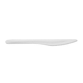 Coltello di Canna da Zucchero Bianco 16cm (50 Pezzi)