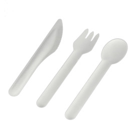 Cucchiaio di Canna da Zucchero Bianco 16cm (1.000 Pezzi)