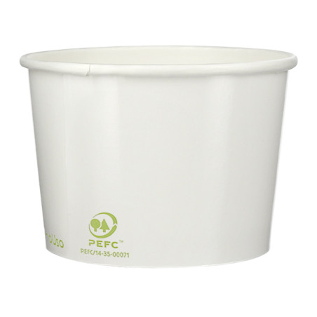 Coppette di Carta Ecologica per Gelato 260ml (55 Pezzi)