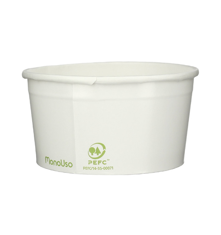 Coppette di Carta Ecologica per Gelato 140ml (60 Pezzi) Coppette di Carta Ecologica per Gelato 140ml (60 Pezzi)