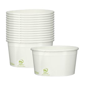 Coppette di Carta Ecologica per Gelato 140ml (60 Pezzi)
