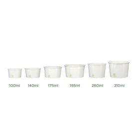 Coppette di Carta Ecologica per Gelato 100ml (2600 Pezzi)