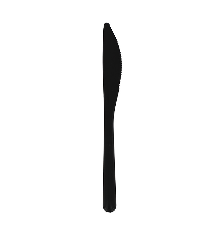 Coltello riutilizzabile PP Mineral "Hercules" Nero 185mm (50 pezzi) Coltello riutilizzabile PP Mineral "Hercules" Nero 185mm (50 pezzi)