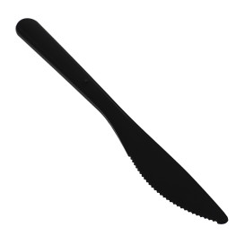 Coltello riutilizzabile PP Mineral "Hercules" Nero 185mm (1.000 pezzi)