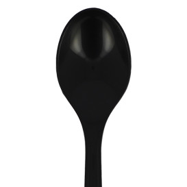 Cucchiaino riutilizzabile PP Mineral "Hercules" Nero 130mm (50 pezzi)
