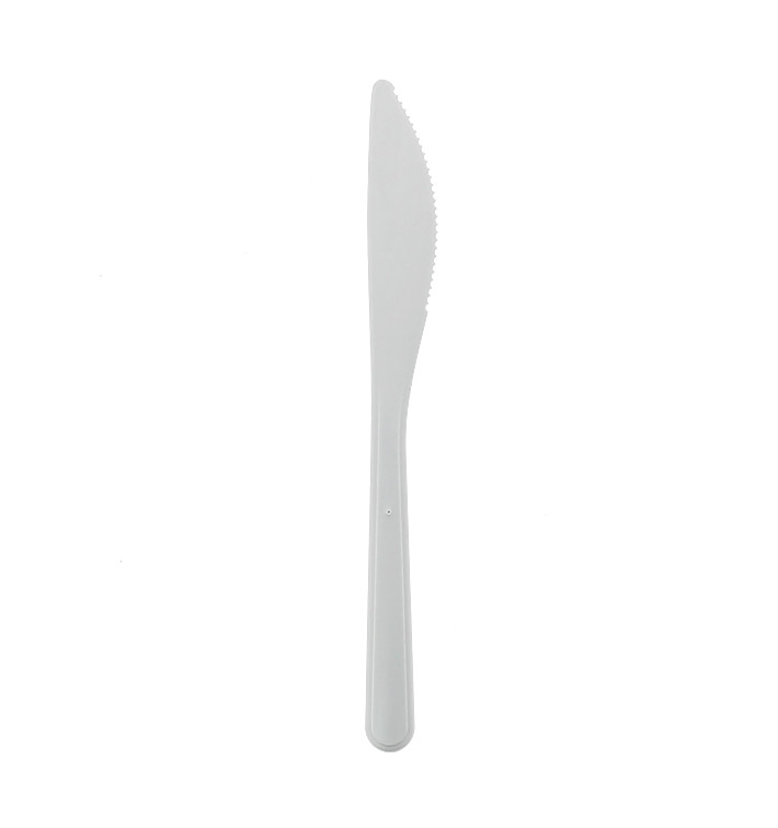 Coltello riutilizzabile PP Mineral "Hercules" Bianco 185mm (50 pezzi) Coltello riutilizzabile PP Mineral "Hercules" Bianco 185mm (50 pezzi)