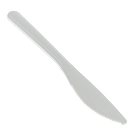 Coltello riutilizzabile PP Mineral "Hercules" Bianco 185mm (50 pezzi)