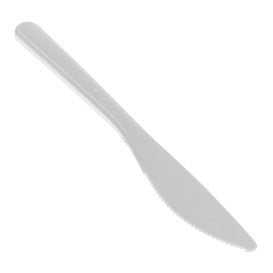 Coltello riutilizzabile PP Mineral "Hercules" Bianco 185mm (1.000 pezzi)