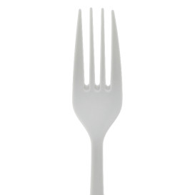 Forchetta riutilizzabile PP Mineral "Gaia" Bianca 190mm (10 pezzi)
