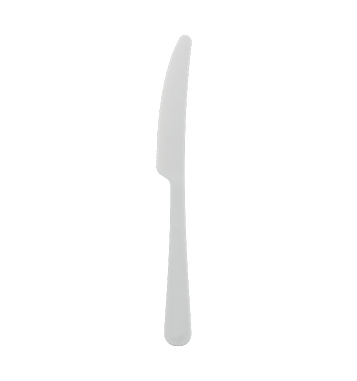Coltello riutilizzabile PP Mineral "Gaia" Bianco 197mm (10 pezzi) Coltello riutilizzabile PP Mineral "Gaia" Bianco 197mm (10 pezzi)