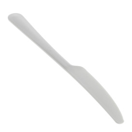 Coltello riutilizzabile PP Mineral "Gaia" Bianco 197mm (10 pezzi)