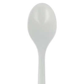 Cucchiaino riutilizzabile PP Mineral "Hercules" Bianco 130mm (50 pezzi)