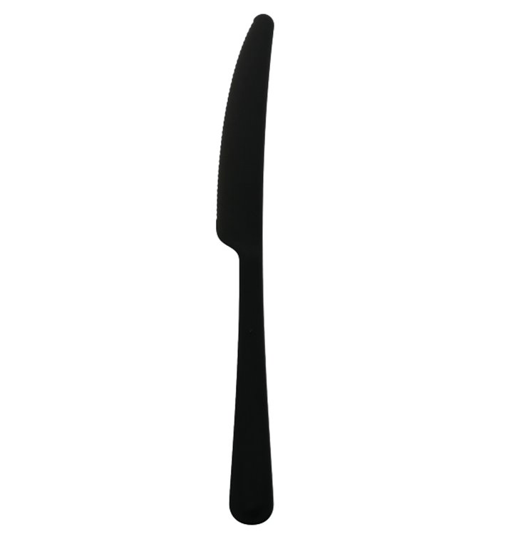 Coltello riutilizzabile PP Mineral "Gaia" Nero 197mm (10 pezzi) Coltello riutilizzabile PP Mineral "Gaia" Nero 197mm (10 pezzi)