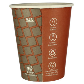 Bicchiere di Carta Eco Cupmatic 9Oz/280ml Ø8,0cm (1.000 Pezzi)