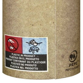 Bicchiere di Carta Kraft 12Oz/360ml Ø7,5cm (1.100Pezzi)