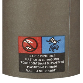 Bicchiere di Carta 7Oz/210ml Marrone Ø7,2cm (100 Pezzi)