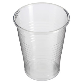 Bicchiere Trasparente PP 240ml + Coperchio a Croce da viaggio PS Ø7,4cm (1.000 Pezzi)