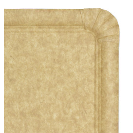 Vassoio di Carta Kraft "Flower" 18x24cm 345g/m² (50 Pezzi)