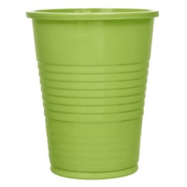 Bicchiere di Plastica PS Verde 200ml Ø7cm (50 Pezzi)