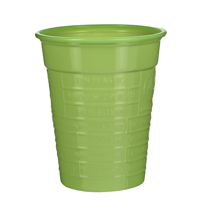 Bicchiere di Plastica PS Verde 200ml Ø7cm (1.500 Pezzi) Bicchiere di Plastica PS Verde 200ml Ø7cm (1.500 Pezzi)