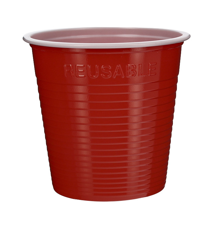 Bicchiere di Plastica PS Rosso 230 ml (30 Pezzi) Bicchiere di Plastica PS Rosso 230 ml (30 Pezzi)