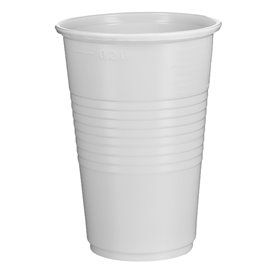 Bicchiere di Plastica PP Bianco 230ml Ø7,0cm (100 Pezzi)