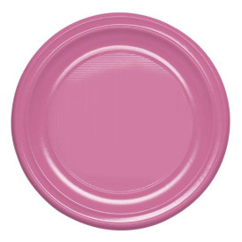 Piatto Fondo Riutilizzabile Economico PS Rosa Ø20,5cm (150 Pezzi)