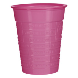 Bicchiere di Plastica PS Fucsia 200ml Ø7cm (1.500 Pezzi)