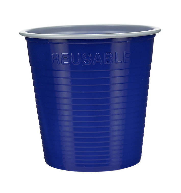 Bicchiere Economico Riutilizzabile PS Bicolore Blu 230ml (30 Pezzi) Bicchiere Economico Riutilizzabile PS Bicolore Blu 230ml (30 Pezzi)