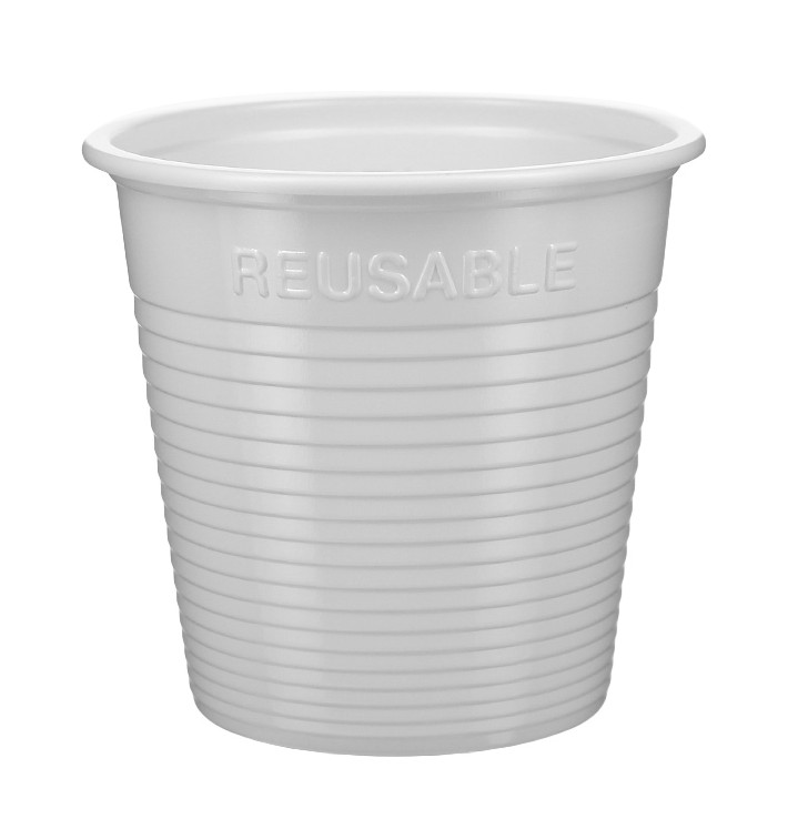Bicchiere Economico Riutilizzabile PS Bicolore Bianco 230ml (30 Pezzi) Bicchiere Economico Riutilizzabile PS Bicolore Bianco 230ml (30 Pezzi)