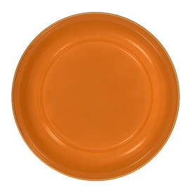 Piatto Fondo Riutilizzabile Economico PS Arancione Ø20,5cm (150 Pezzi)