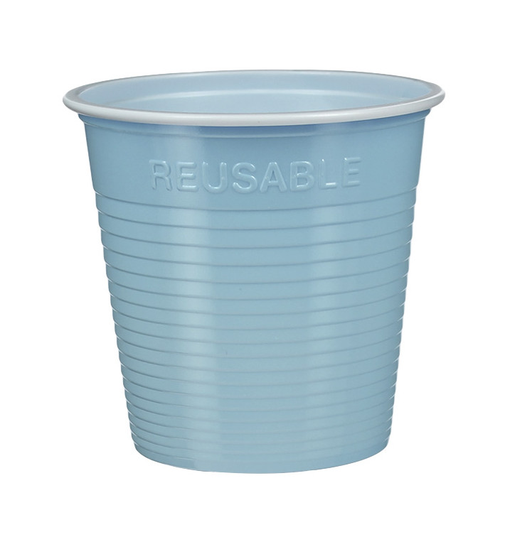 Bicchiere Economico Riutilizzabile PS Bicolore Azzurro 230ml (30 Pezzi) Bicchiere Economico Riutilizzabile PS Bicolore Azzurro 230ml (30 Pezzi)
