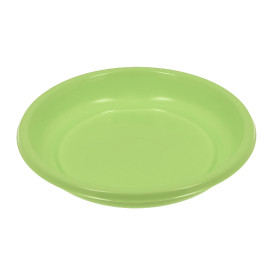 Piatto Fondo Riutilizzabile Economico PS Verde Acido Ø20,5cm (25 Pezzi)