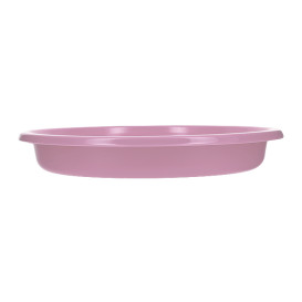 Piatto Fondo Riutilizzabile Economico PS Rosa Ø20,5cm (150 Pezzi)