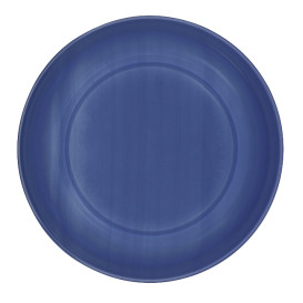 Piatto Fondo Riutilizzabile Economico PS Blu scuro Ø20,5cm (25 Pezzi)