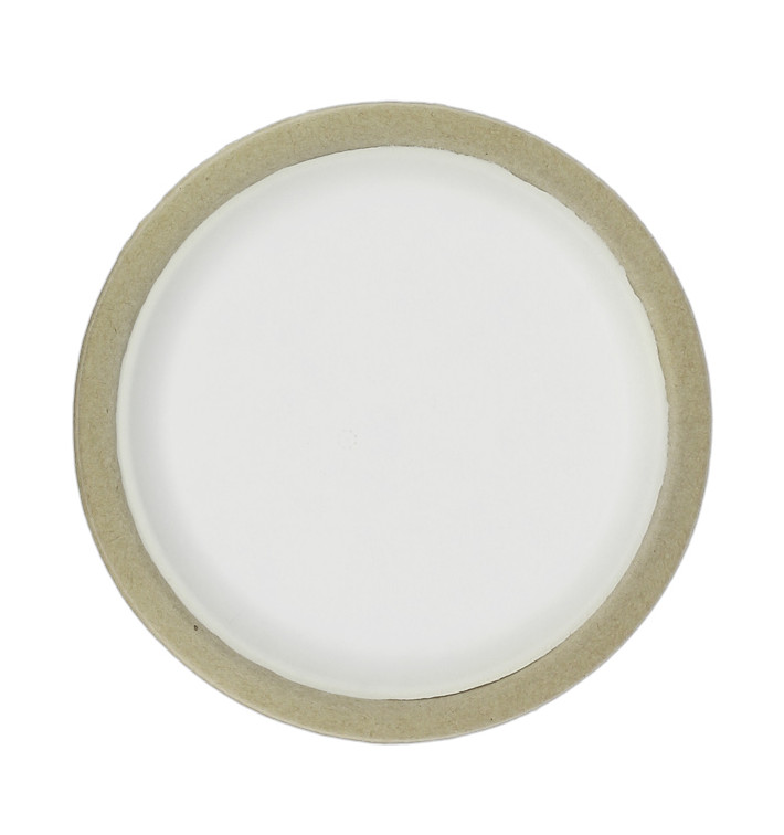 Piatto Biodegradabile in Bagassa Bianco Ø22,5cm (120 Pezzi) Piatto Biodegradabile in Bagassa Bianco Ø22,5cm (120 Pezzi)
