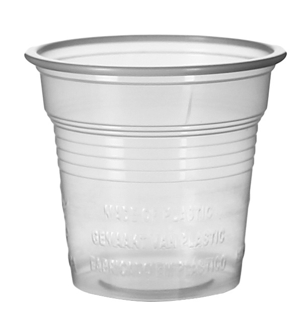 Bicchiere di Plastica PS Trasparente 80ml Ø5,7cm (2.400 Pezzi)