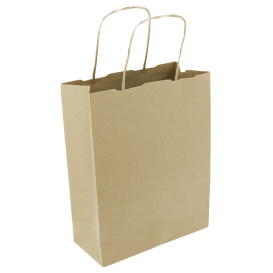 Buste Shopper in Carta 100g/m² 18+8x24cm (450 Pezzi)