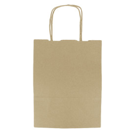 Buste Shopper in Carta 100g/m² 18+8x24cm (450 Pezzi)