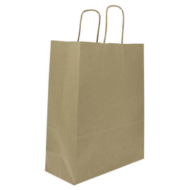 Buste Shopper in Carta 100g/m² 25+11x31cm (200 Pezzi)