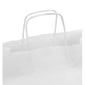 Buste Shopper in Carta Bianca 100g/m² 35+18x34cm (250 Pezzi)