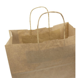 Buste Shopper in Carta Marrone 80g/m² 30+18x29cm (200 Pezzi)