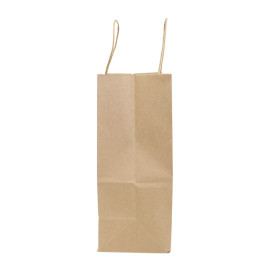 Buste Shopper in Carta Marrone 100g/m² 22+11x27cm (250 Pezzi)