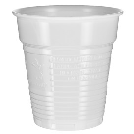 Bicchiere di Plastica PS Bianco 166ml Ø7,0cm (100 Pezzi)