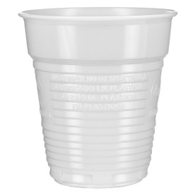 Bicchiere di Plastica PS Bianco 166ml Ø7,0cm (100 Pezzi)