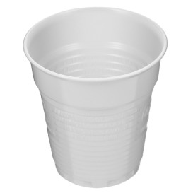 Bicchiere di Plastica PS Bianco 166ml Ø7,0cm (100 Pezzi)