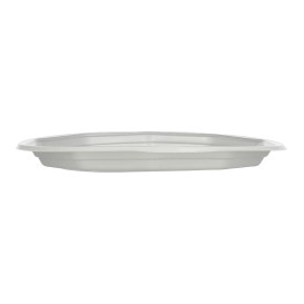 Piatto Riutilizzabile PP "Deka" Piano Bianco 220mm (33 Pezzi)