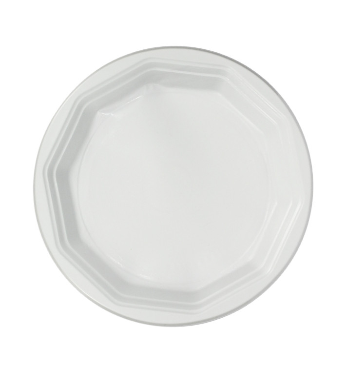 Piatto Riutilizzabile PP "Deka" Fondo Bianco 220mm (231 Pezzi)